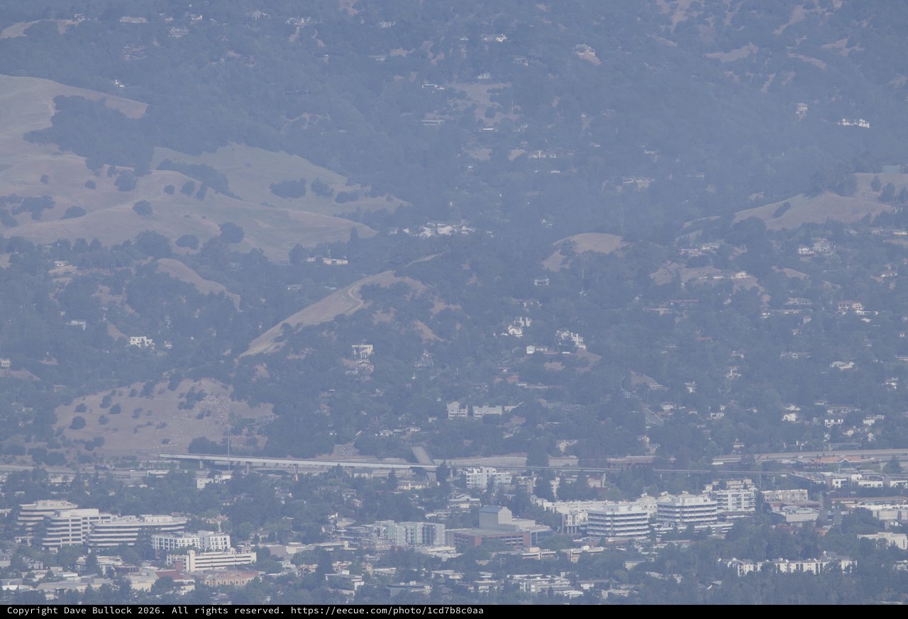 Hazy East Bay Hills Sprawl from Mount Diablo