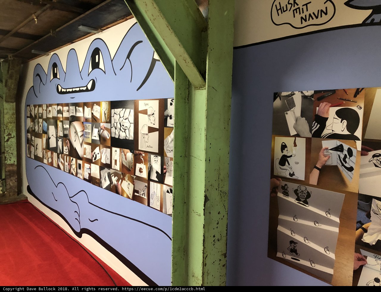 Cartoon Wall Collage