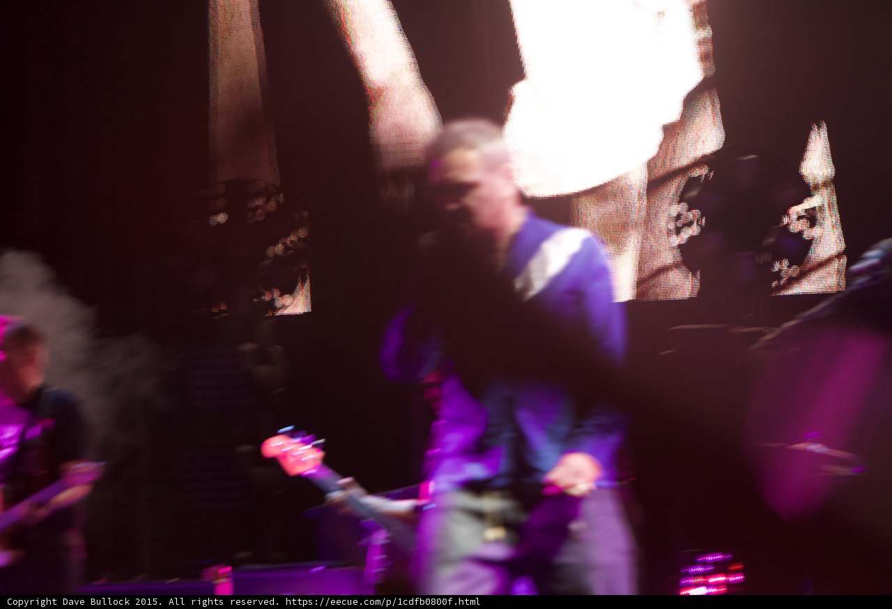Morrissey Motion Blur Blue Shirt Smiths Dangling Hands Screen Smoke Haze Guitarist Impressionistic