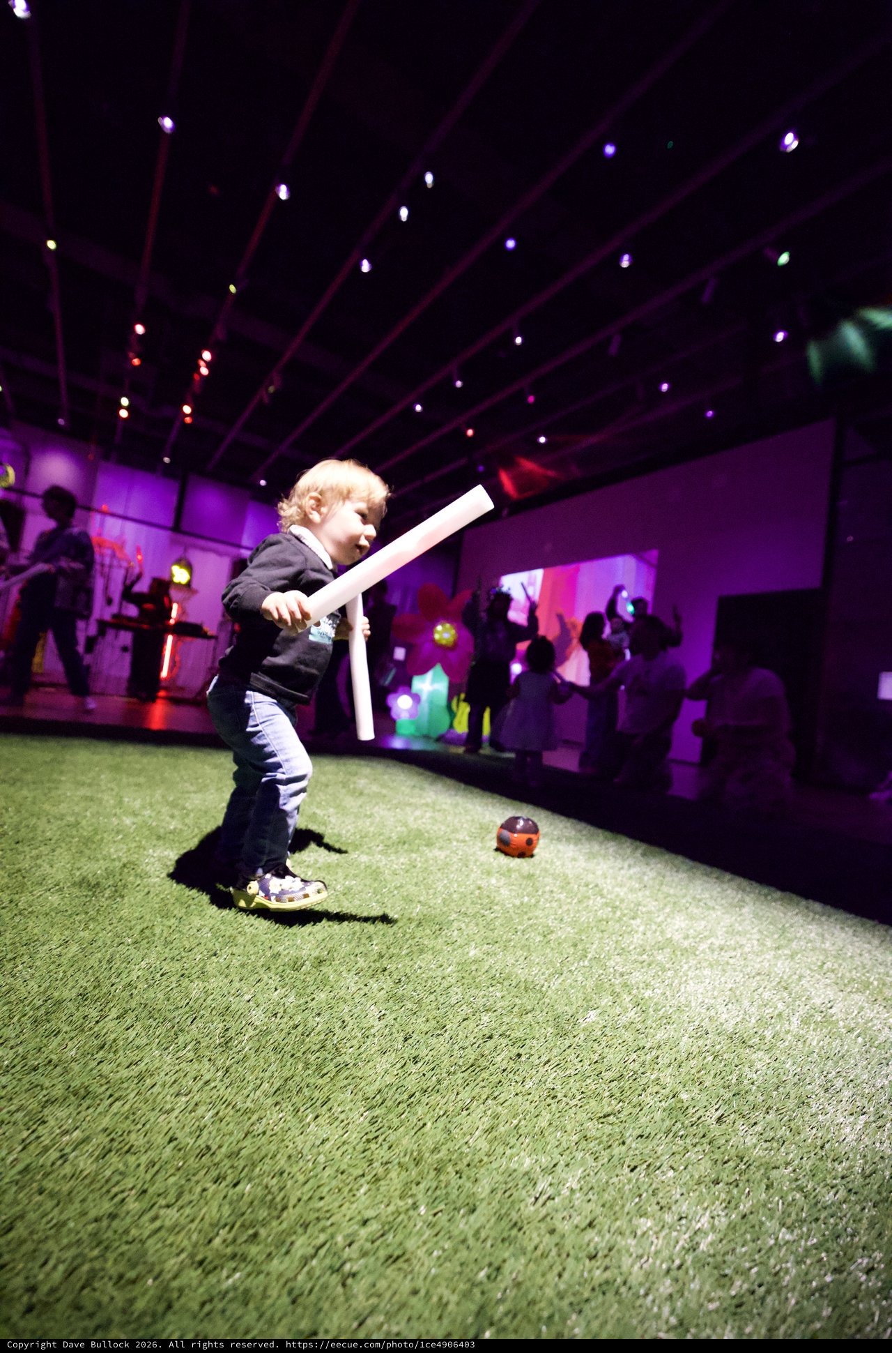 Child Playing at Baby Rave Interactive Art Installation