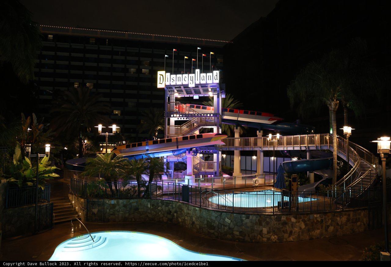 Nighttime Fun at the Disneyland Hotel