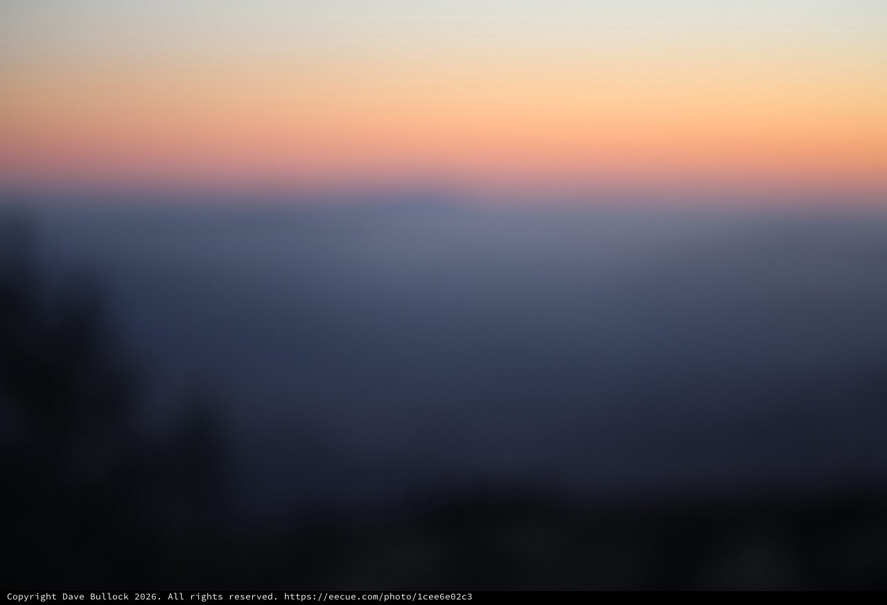 Misty Dawn Breaks Over Mount Diablo Foothills