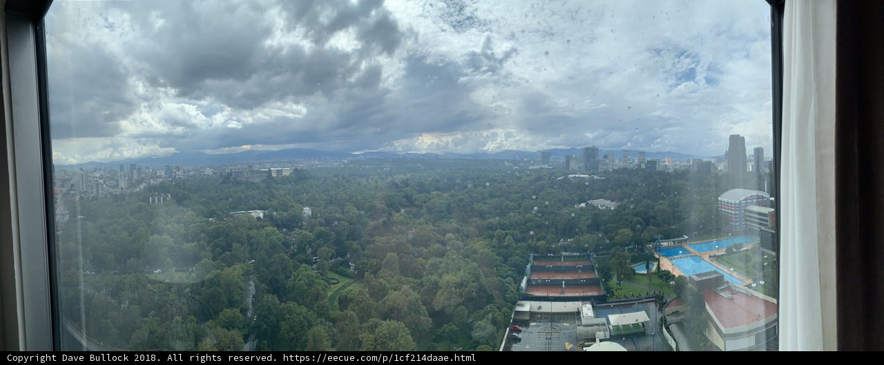 Cloudy Cityscape from Above