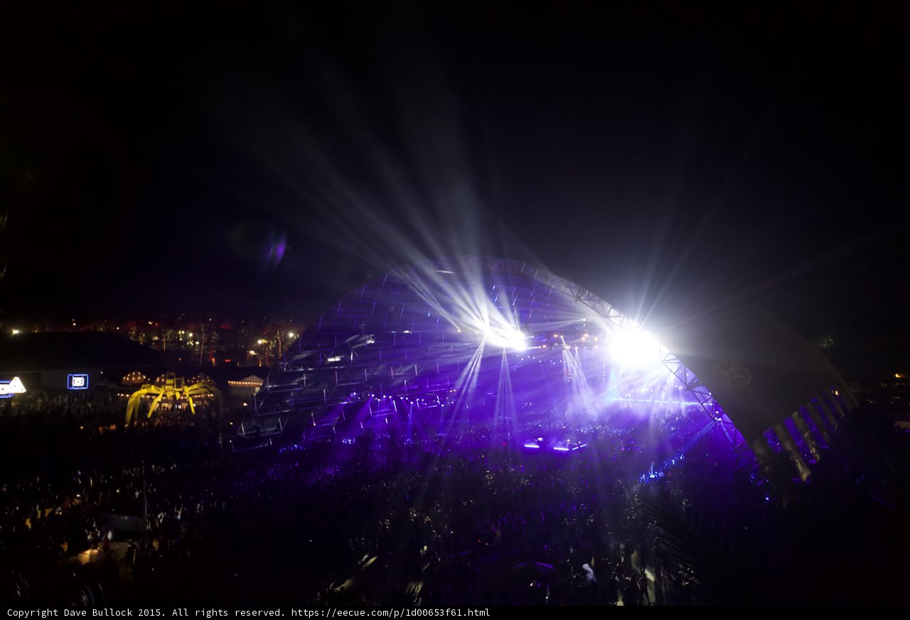 Lights and Pyrotechnics Ignite the Night Sky at Coachella 2015
