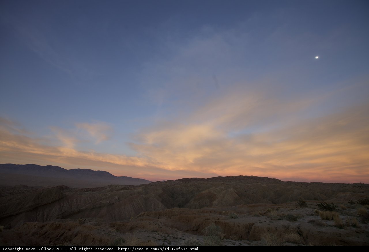 Moonrise Over Anza Borrego