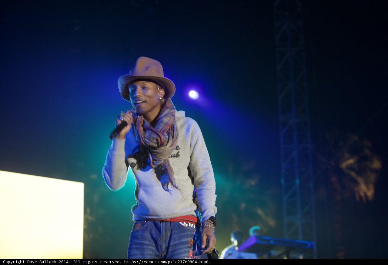 Pharrell Williams Rocks Coachella Stage