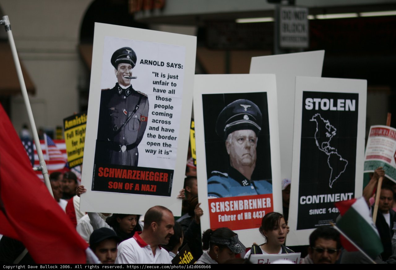 Student Protesters Display Portraits of Politicians
