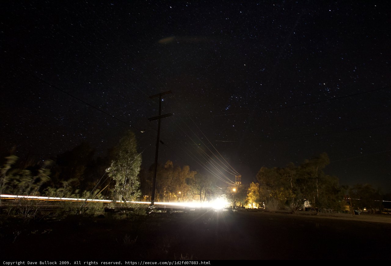 Night Drive under Starry Sky