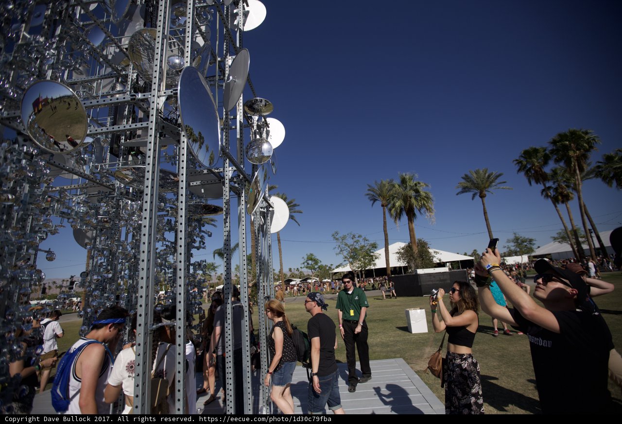 Gathering Around the Giant Metal Structure