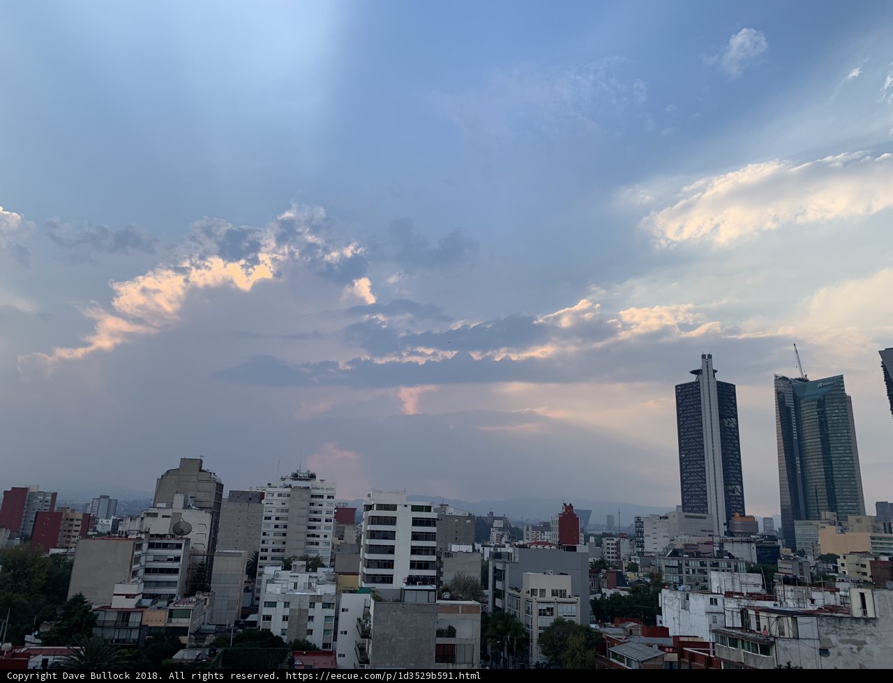 Sun Breaks through the Cloudy Metropolis