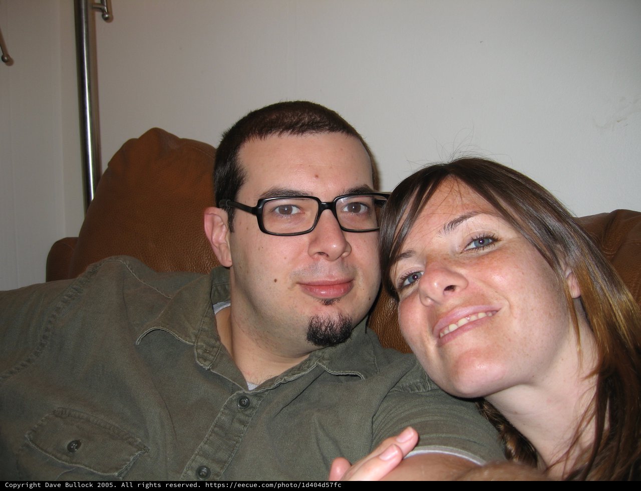 Couple Relaxing Together on Christmas Day 2005