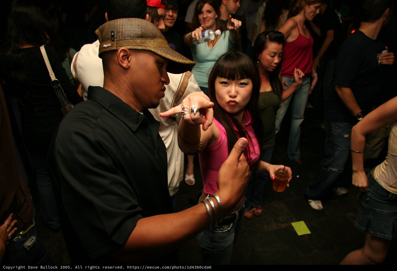 Friends Strike a Pose on the Dance Floor