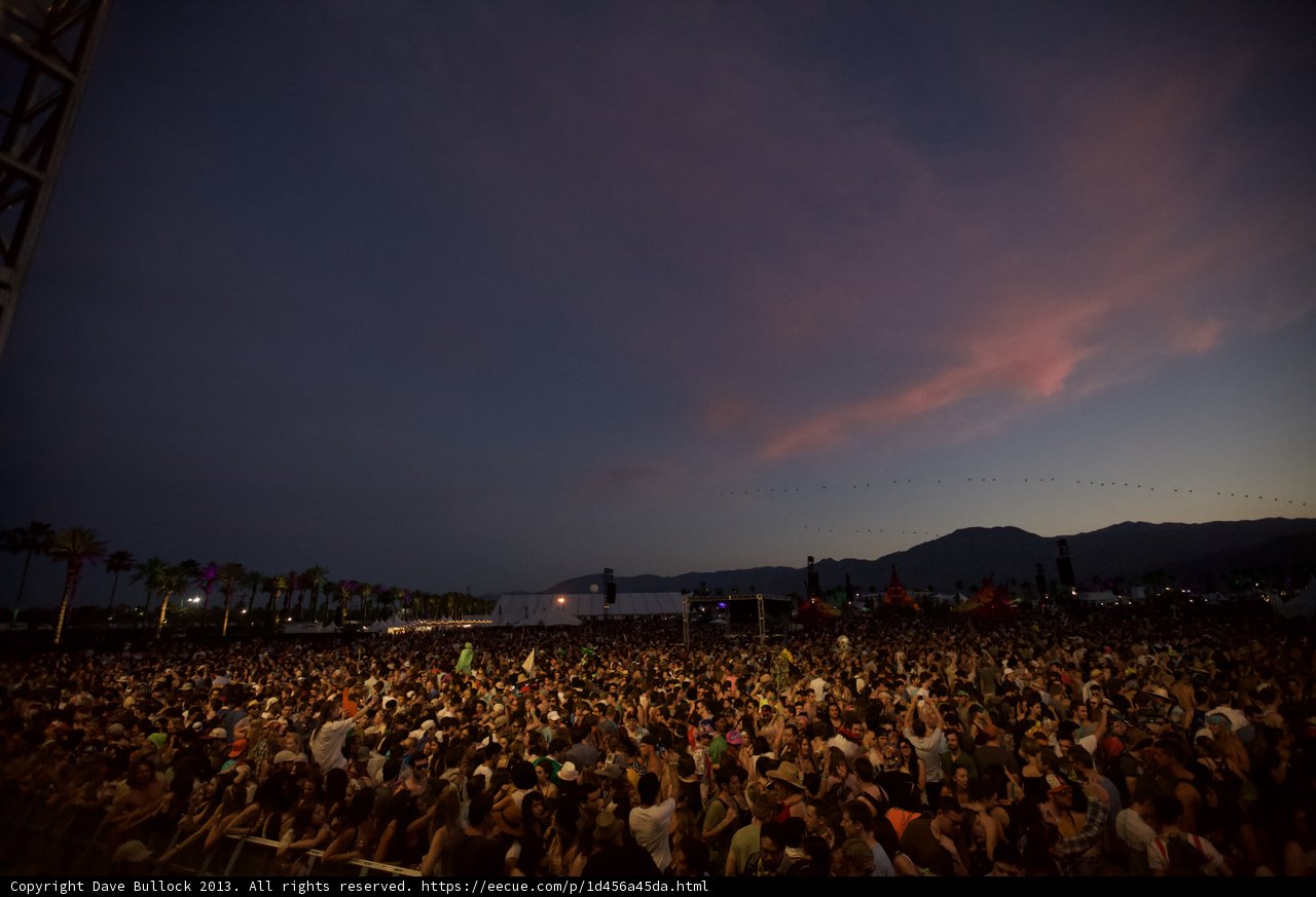 Coachella Music Festival Crowd