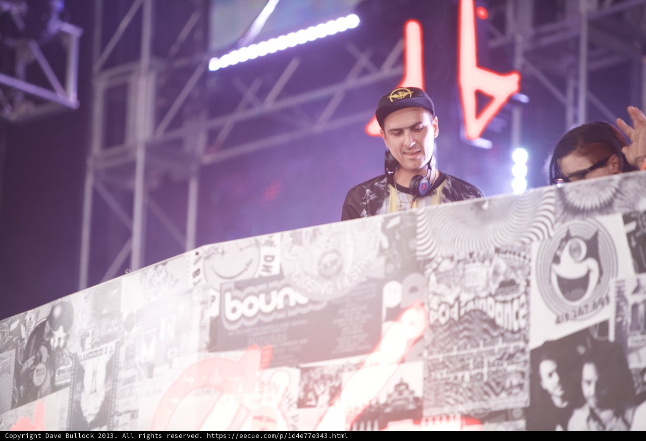 Boys Noize performing at Coachella