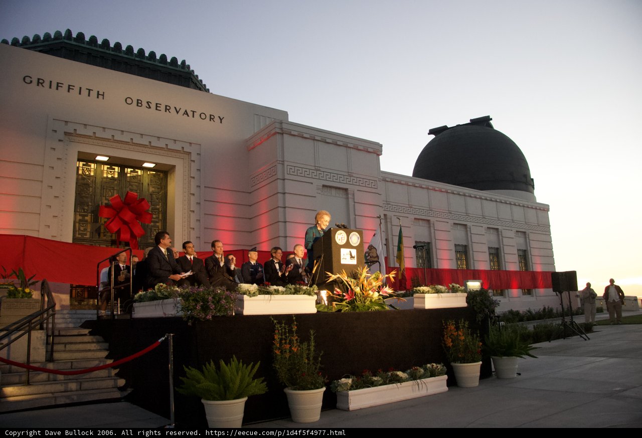 Antonio Villaraigosa and Adam Schiff at the Planetarium