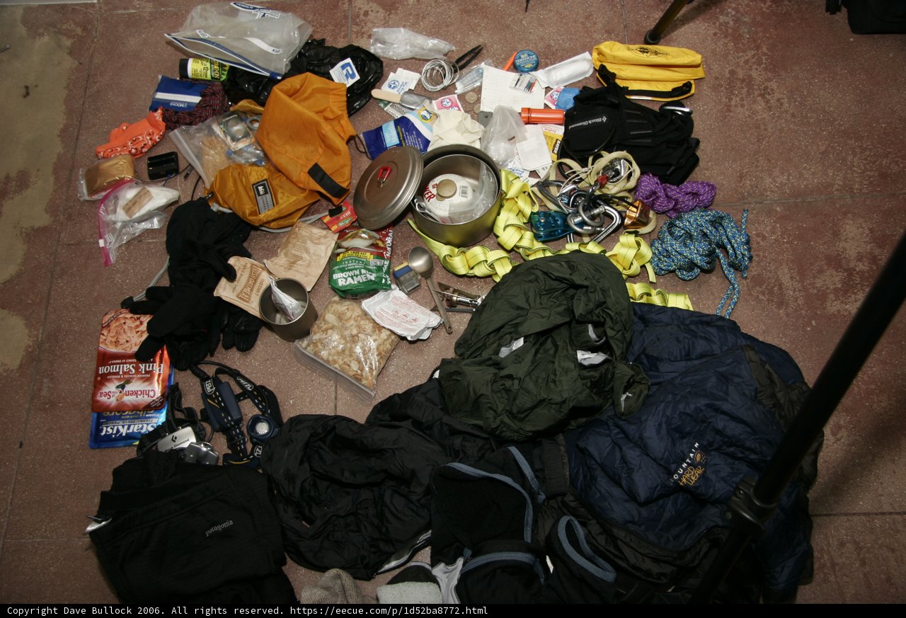Pile of Gear from 2006 Adventure
