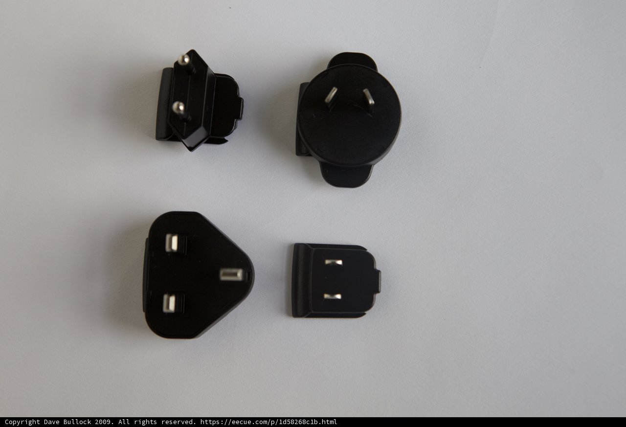 Trio of Black Plugs with White Background