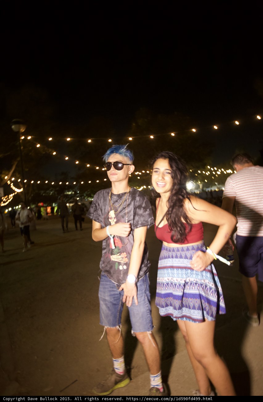 Couple Walking at Festival