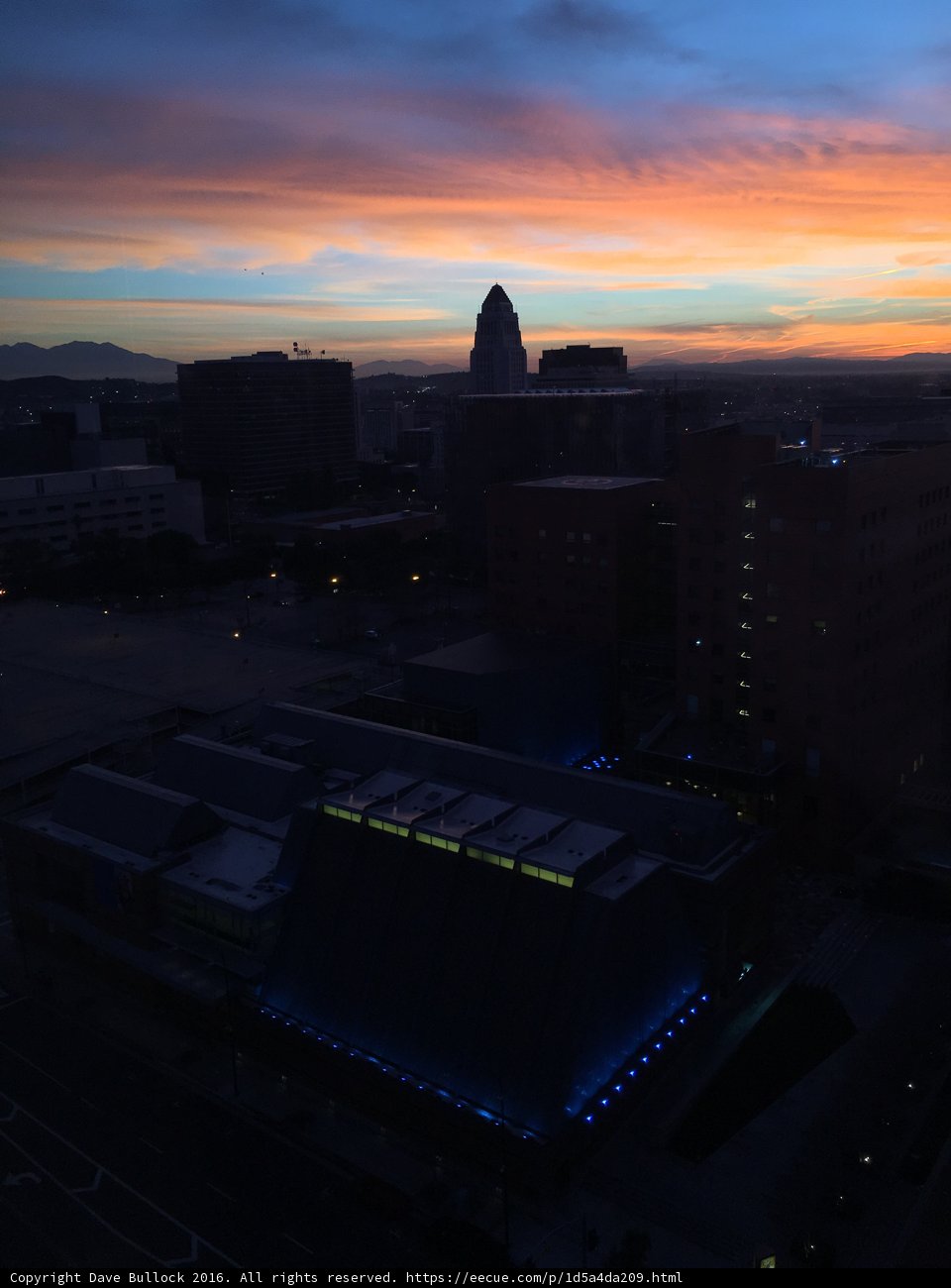 Los Angeles Sunset Silhouettes