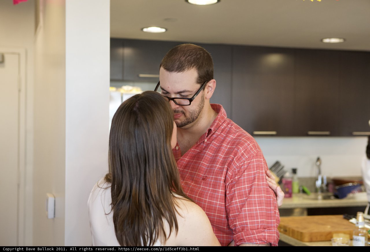 A Romantic Moment in the Kitchen