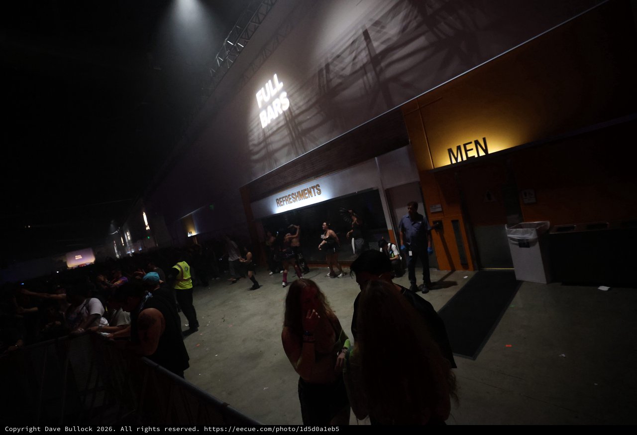 Wobbleland 2026 Festival Crowd Near Refreshments Stand