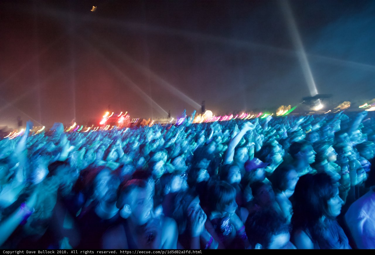 Electric Nightlife: A Crowd at Coachella