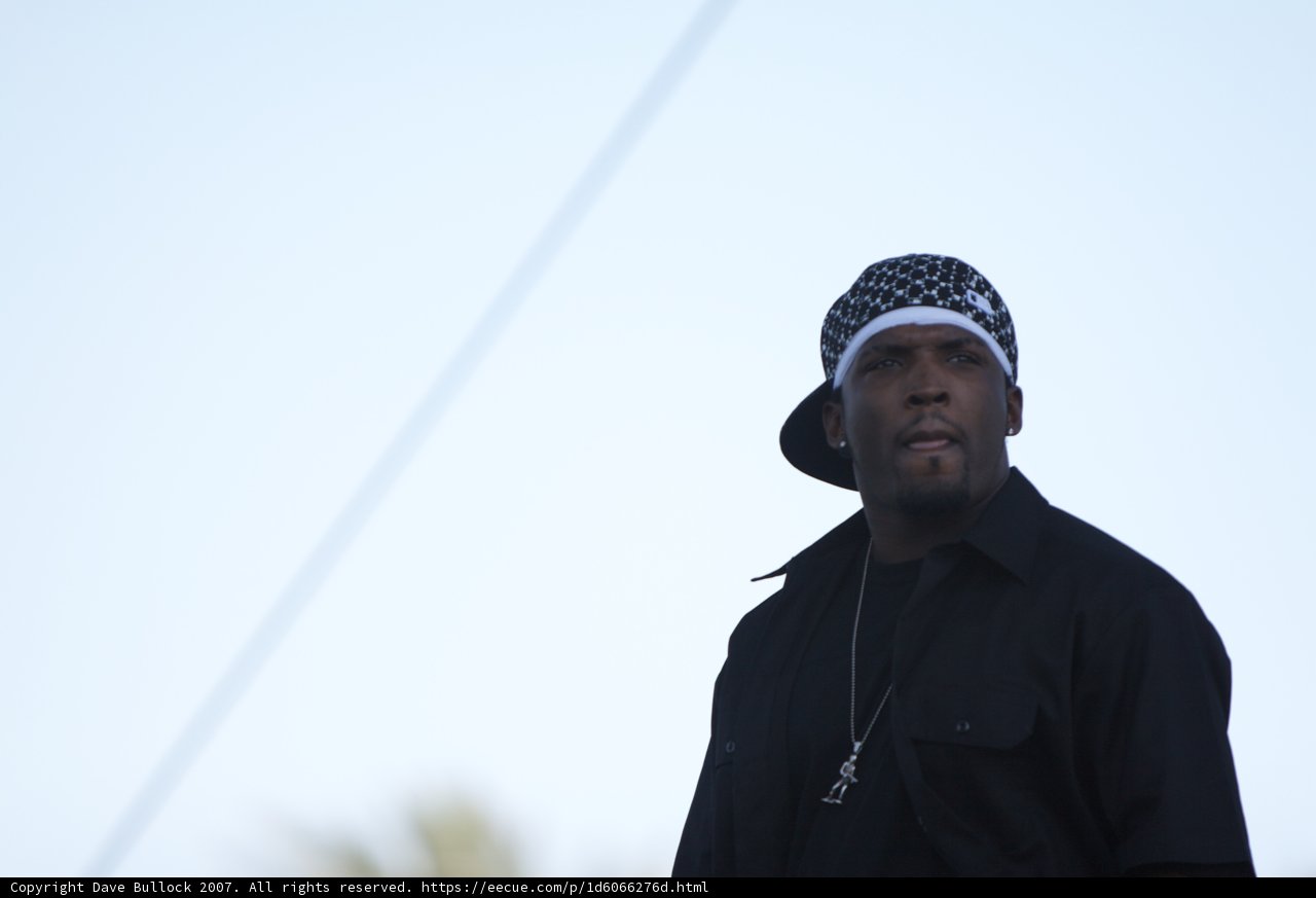 Man in Black Shirt and Beanie at Coachella