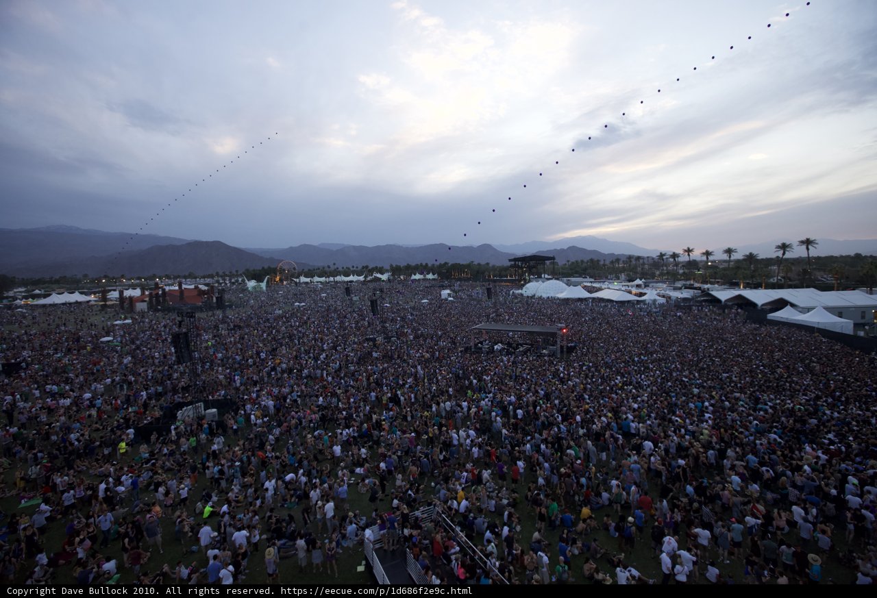 A Sea of People at Coachella Music Festival