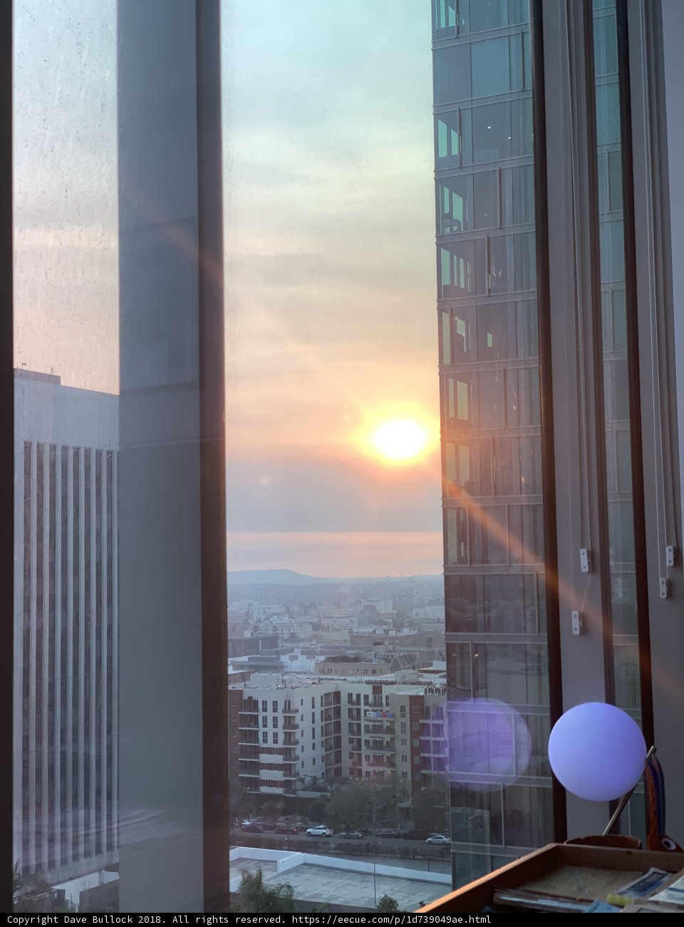 Cityscape Sunset from High-rise Building