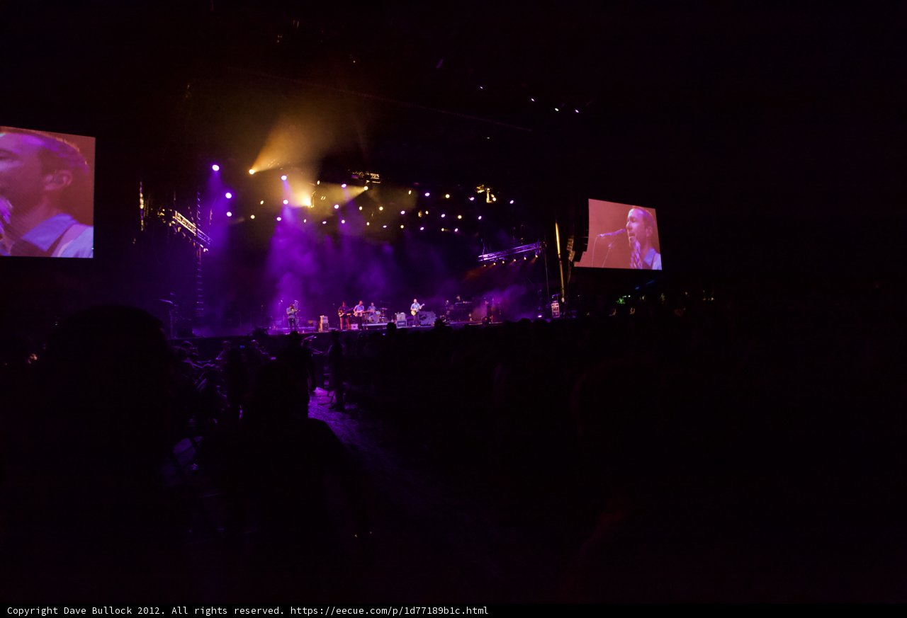 Night-time Concert with Vibrant Stage Setup