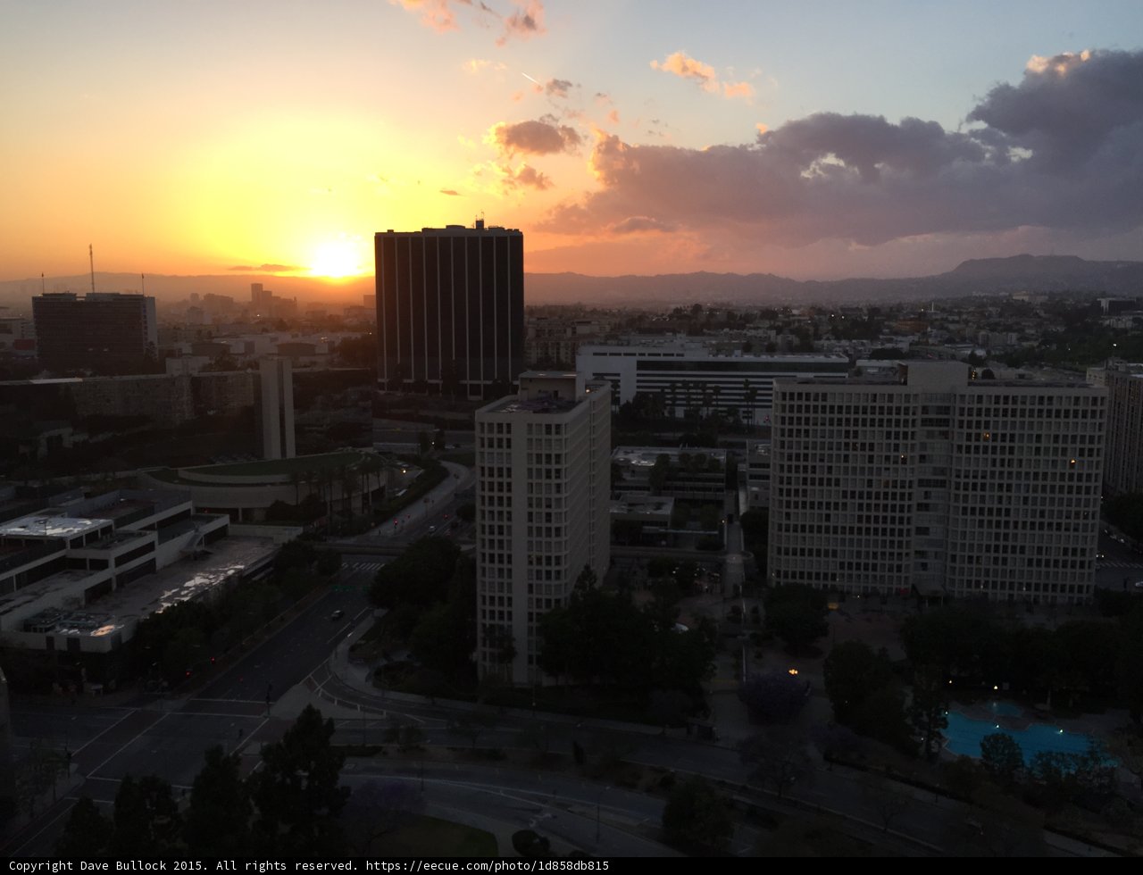 Serene Sunset over the City