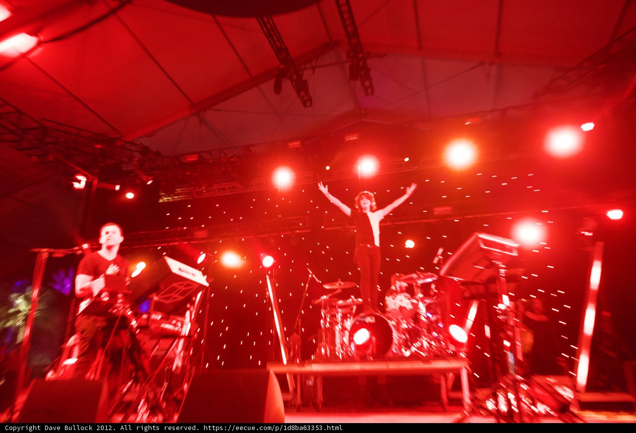 Rocking the Stage in Red