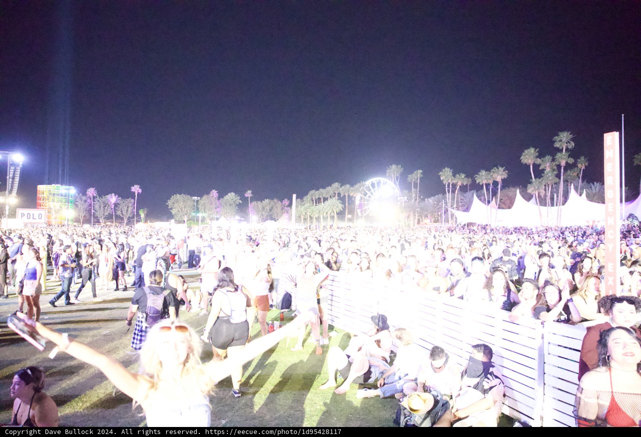 Electric Nights at Coachella 2024: Capturing the Crowd's Energy