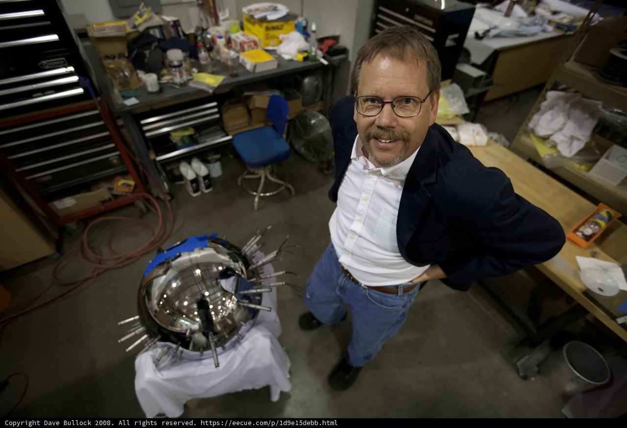 The Man and the Metal Sphere