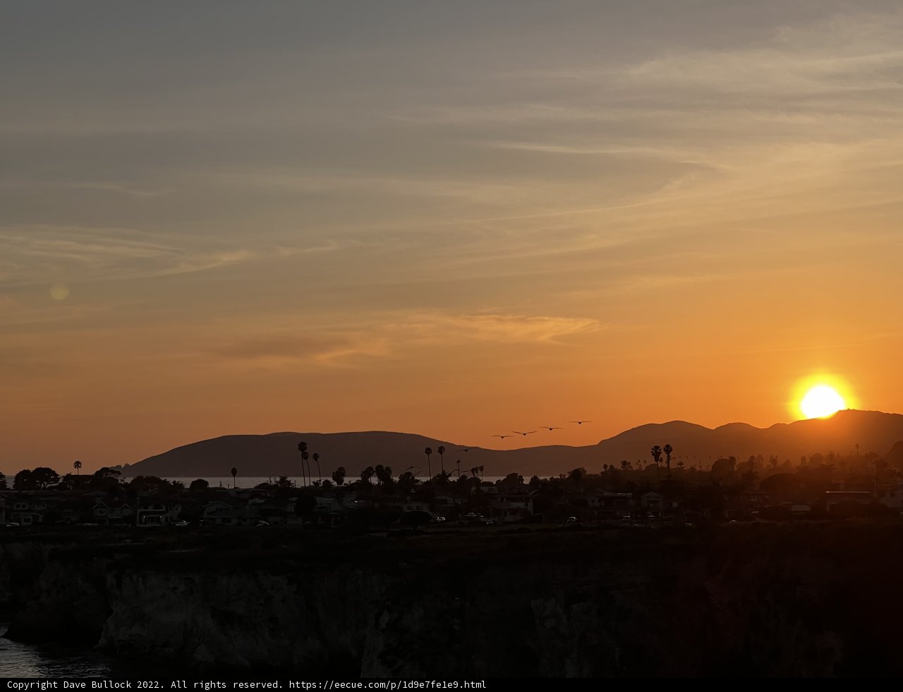 Ocean, Mountains, and a Beautiful Sunset