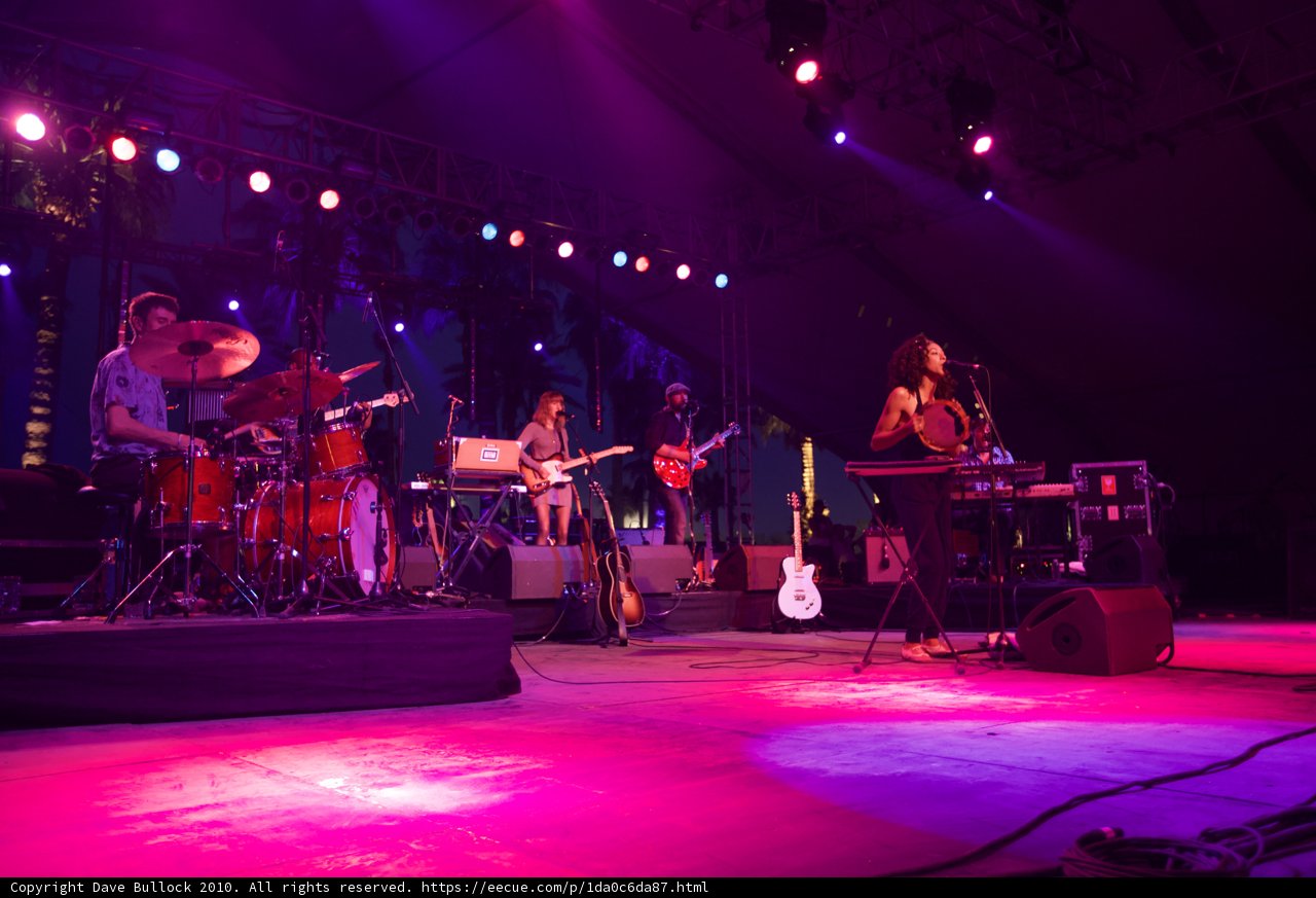 Corinne Bailey Rae performing at Coachella