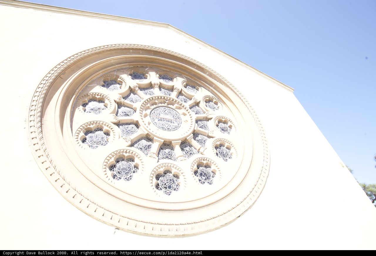 The Circular Window of Wilshire Temple