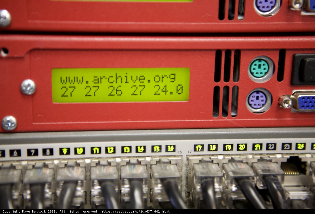 Red Server Rack with Multiple Cables
