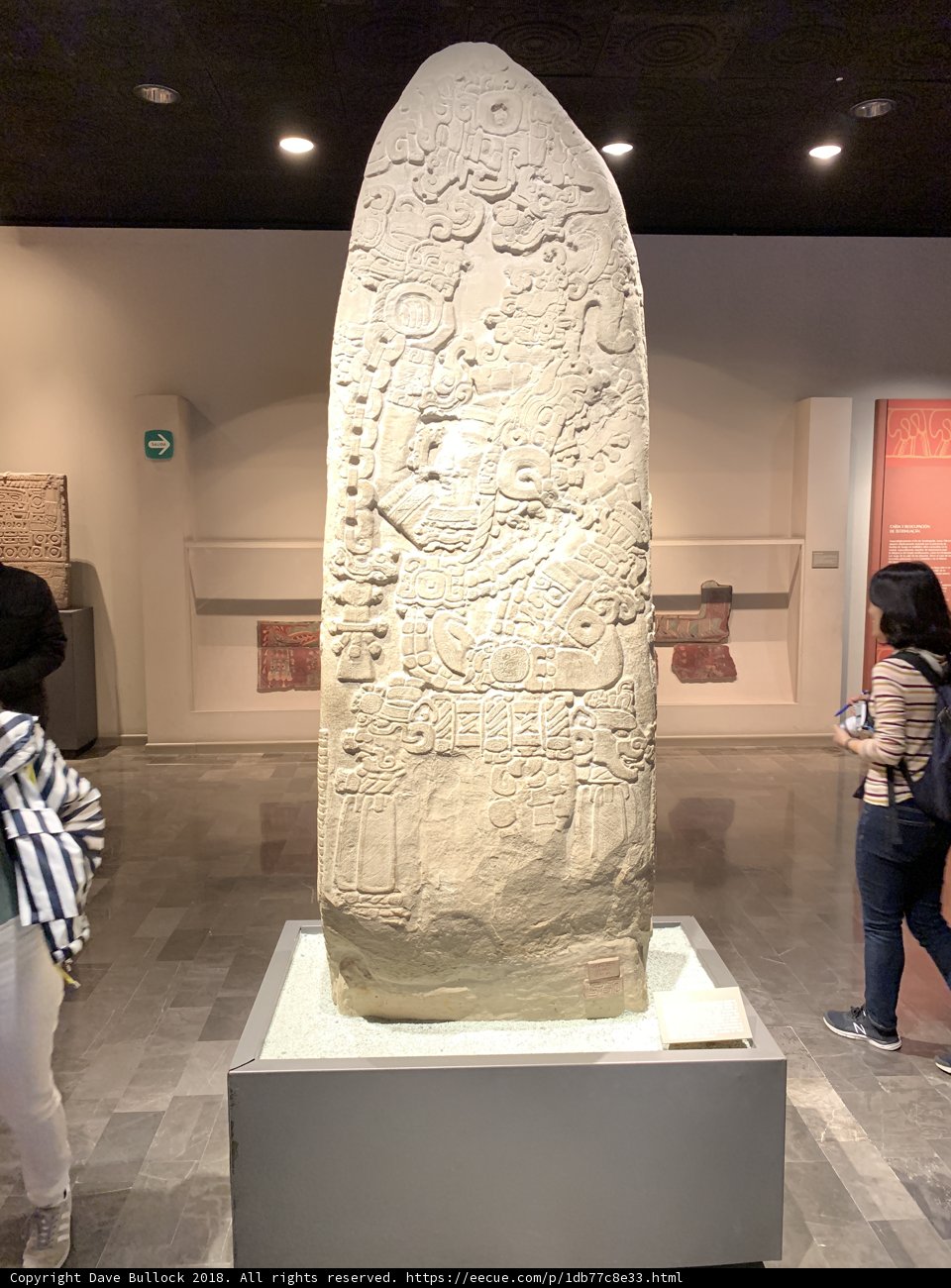 Carved Stone Monument in Museum