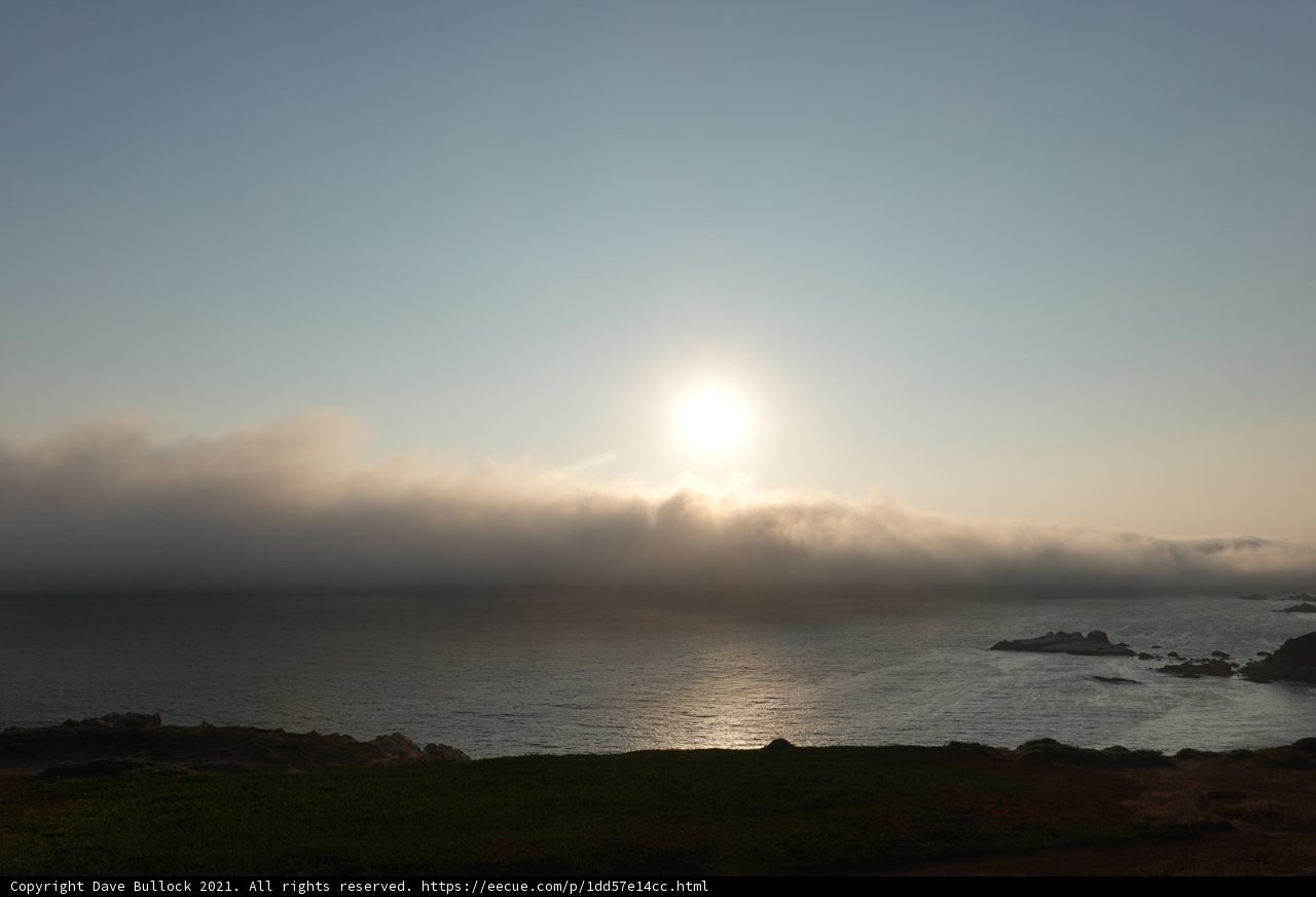 Golden Sunset Over the California Coast