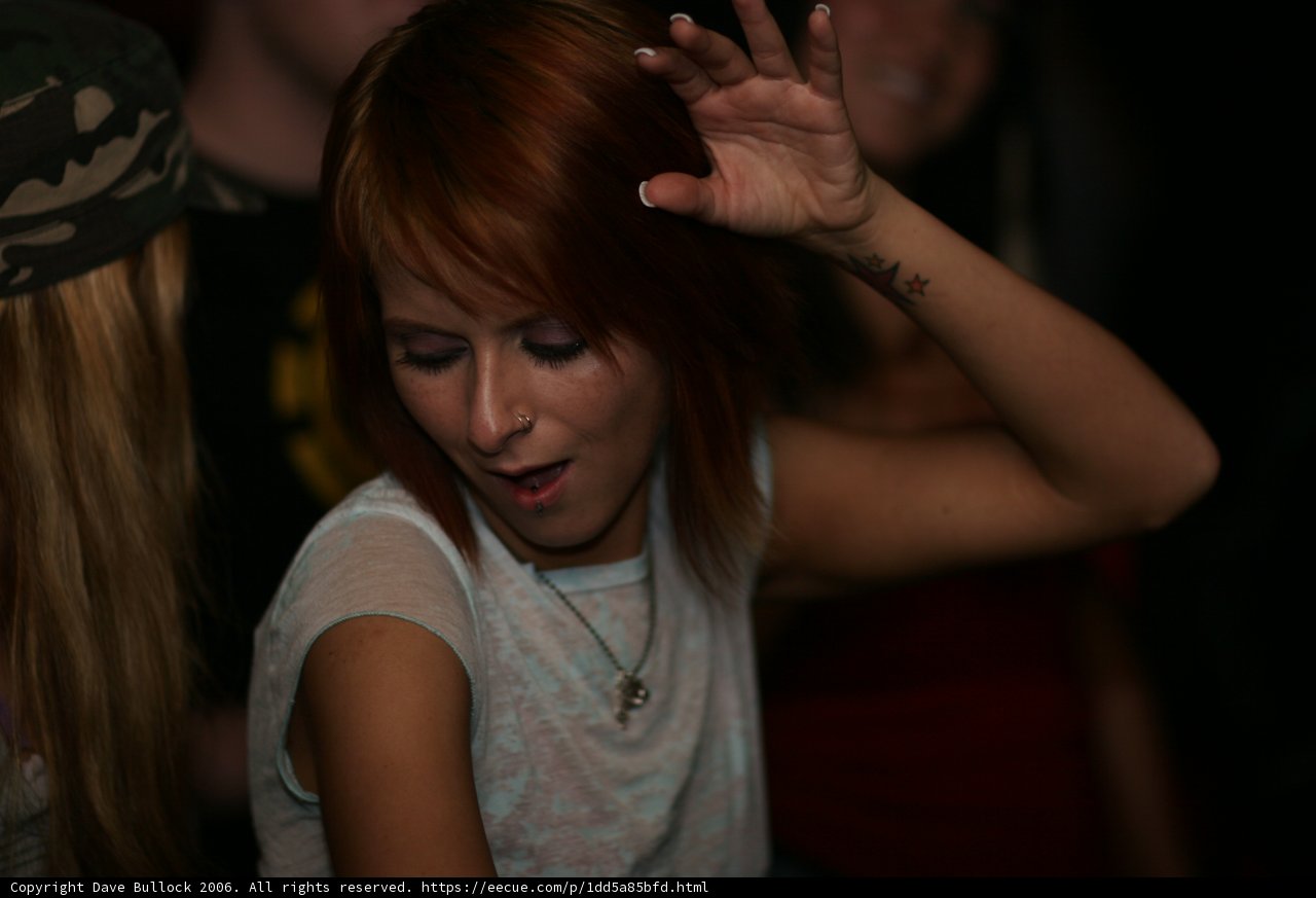 Red-Haired Revelers at the Club