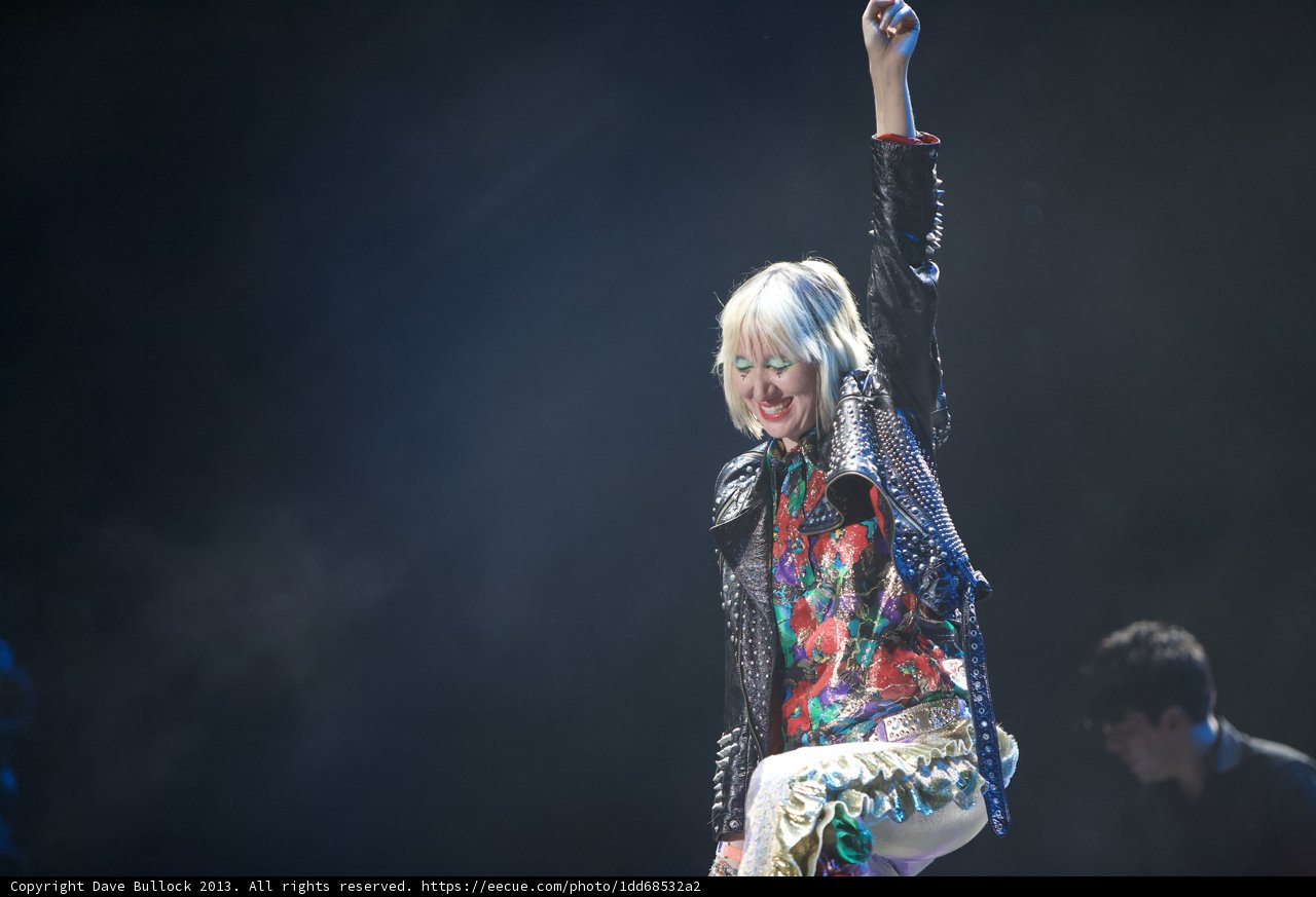 Karen Lee Orzolek Rocks Coachella Stage in Leather