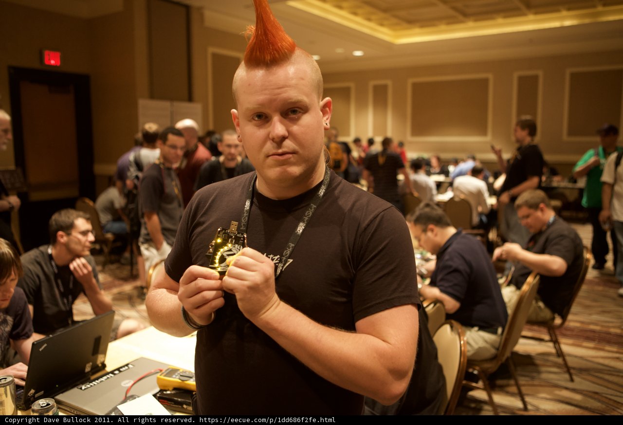 Mohawk Man on the Phone