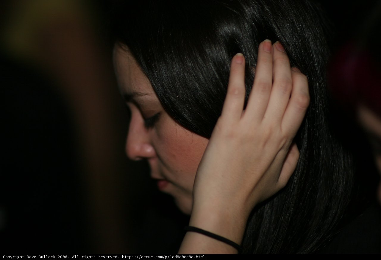Listening intently