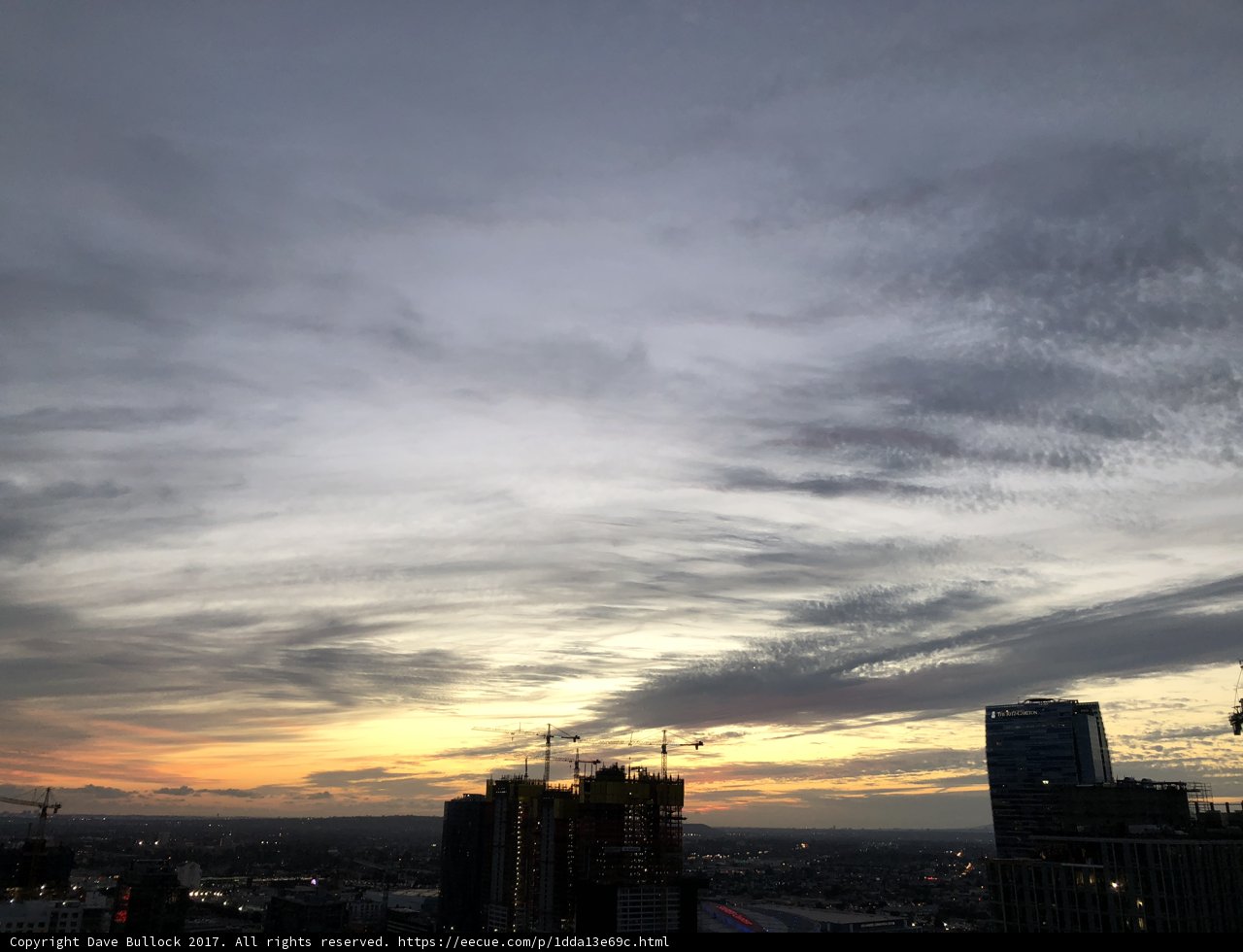 Sunset Skyline Silhouette