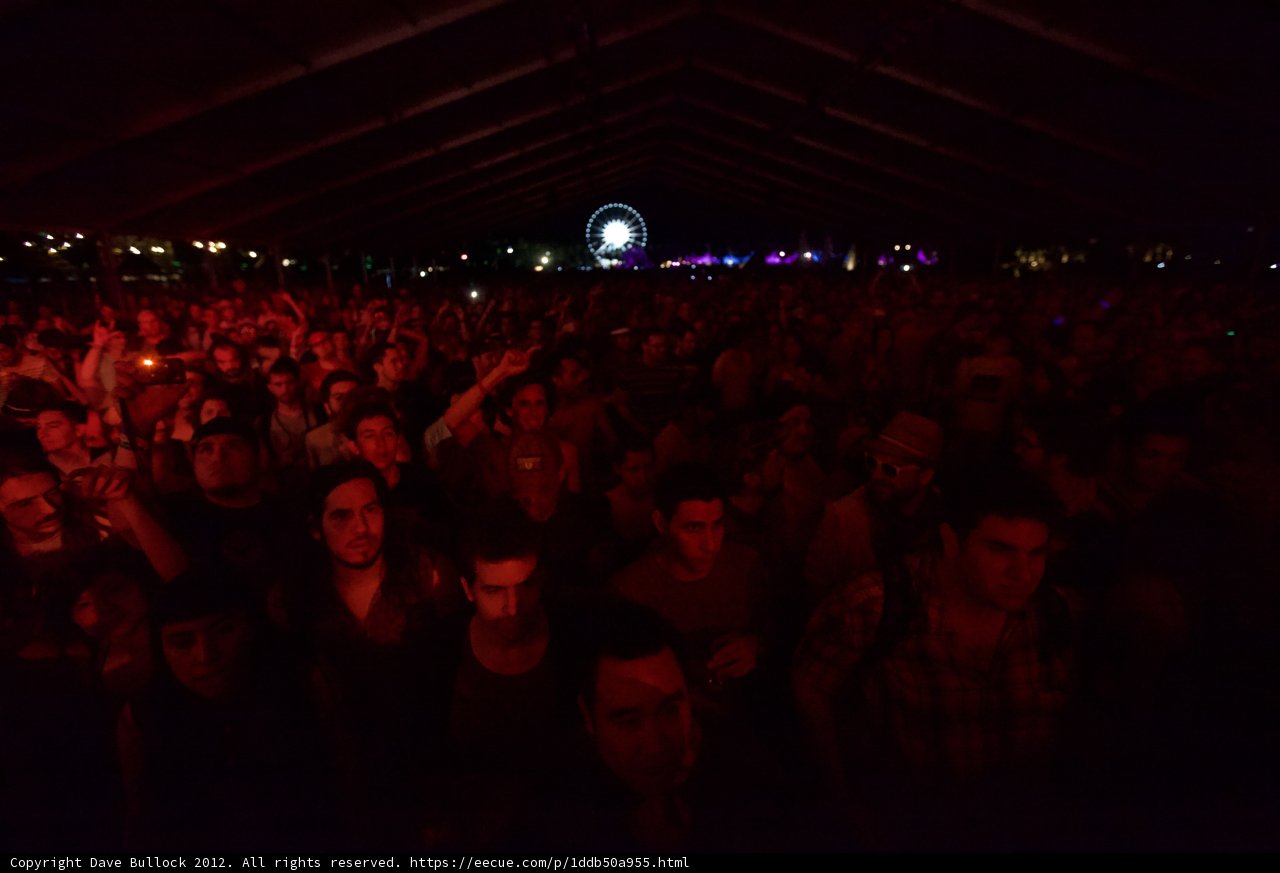 Urban Concert Crowd in the Dark