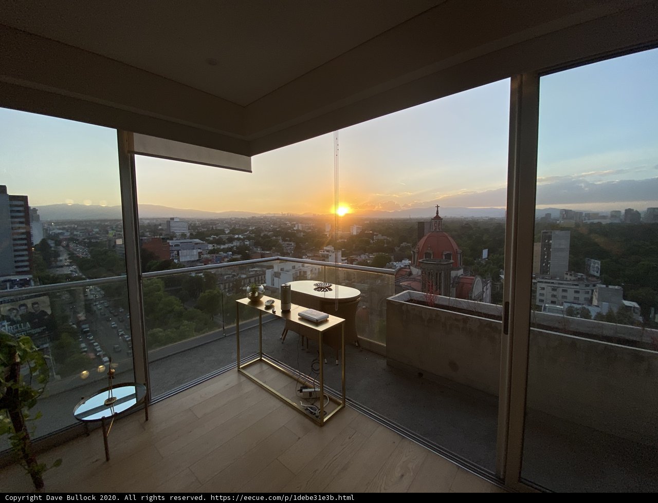 Serene Sunset View from the Balcony