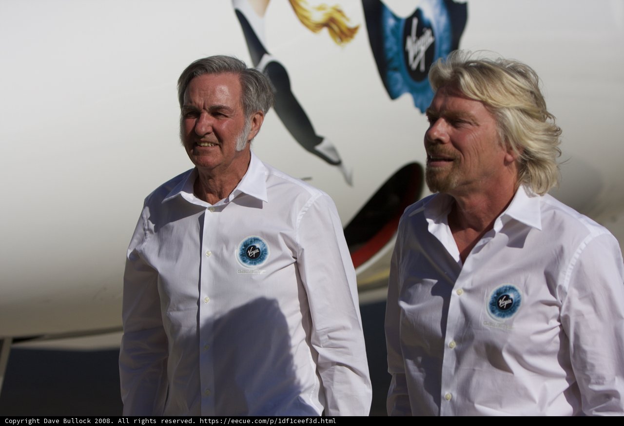 Virgin Galactic Founders Boarding White Knight Two