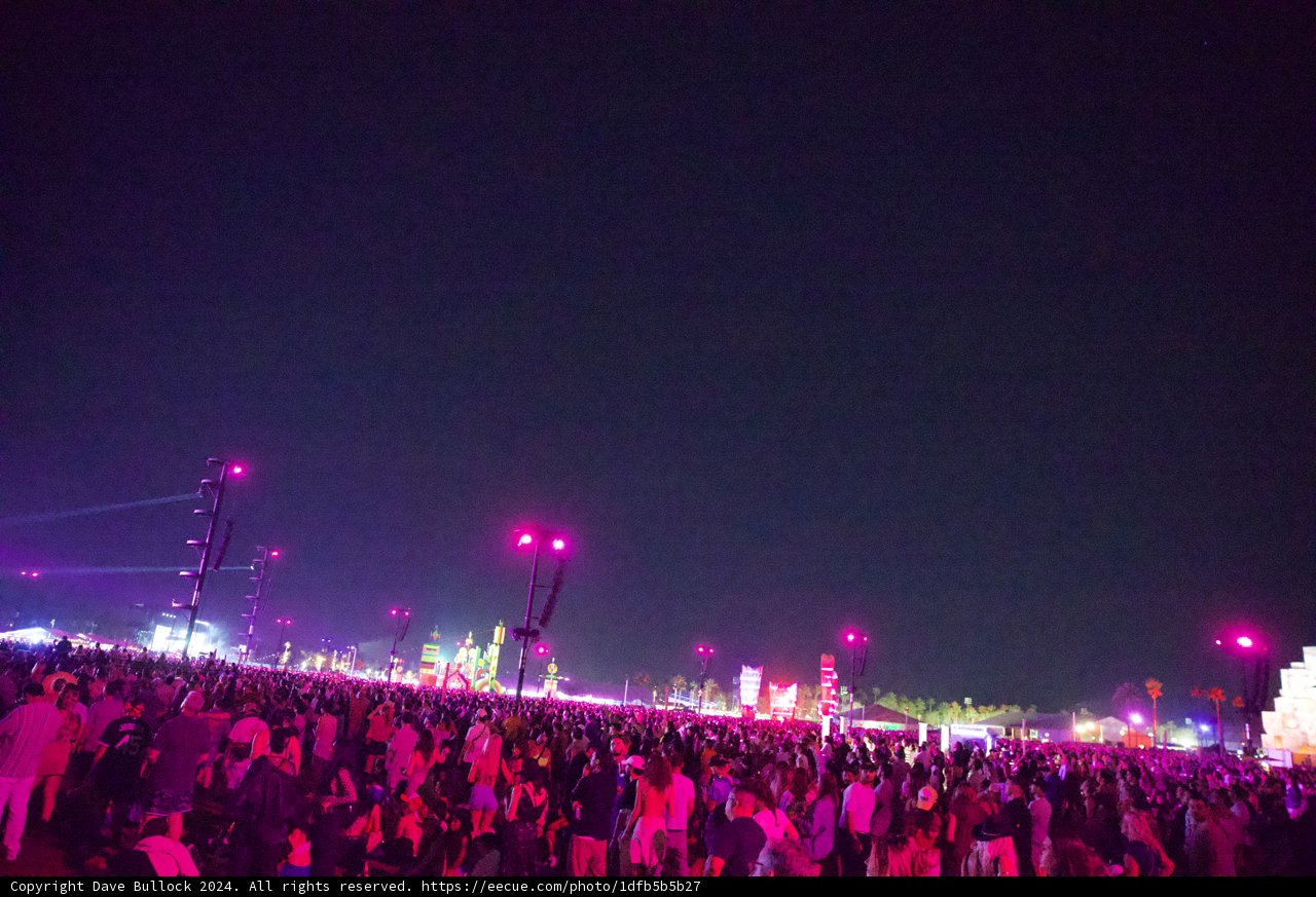 Electric Vibes Under the Night Sky: Coachella 2024