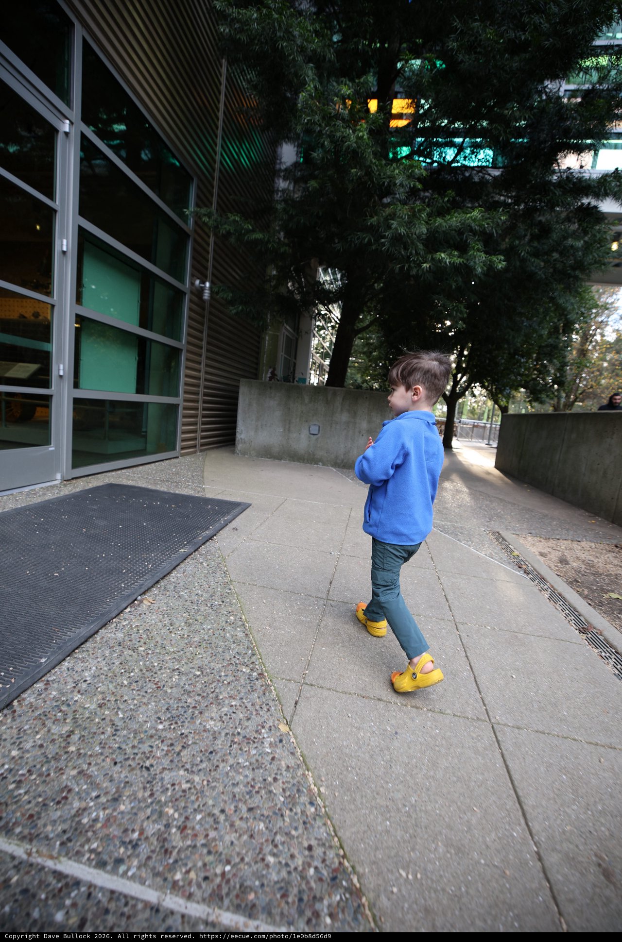 Young Boy Exploring Chabot Space and Science Center Pathway